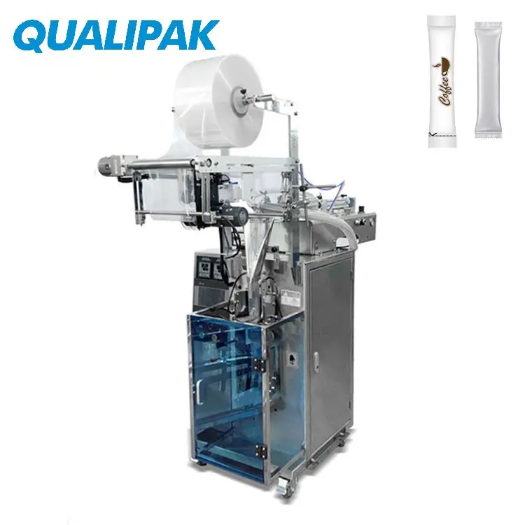 Qualipak CE certified auto round corner bag sachet hair color dye shampoo package packing machine