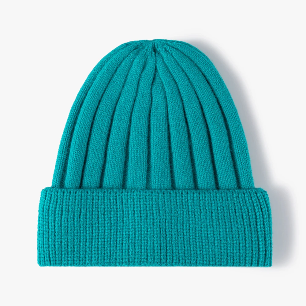 Sewingman Premium Itch-free Blended Acrylic Custom Cuffed Rib Knit Low MOQ Skully Beanie Winter Hats Toque Caps