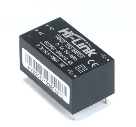 AC-DC isolation power supply module HLK-PM01 3W 5V 600MA 220V to 5V household switch step-down power supply module