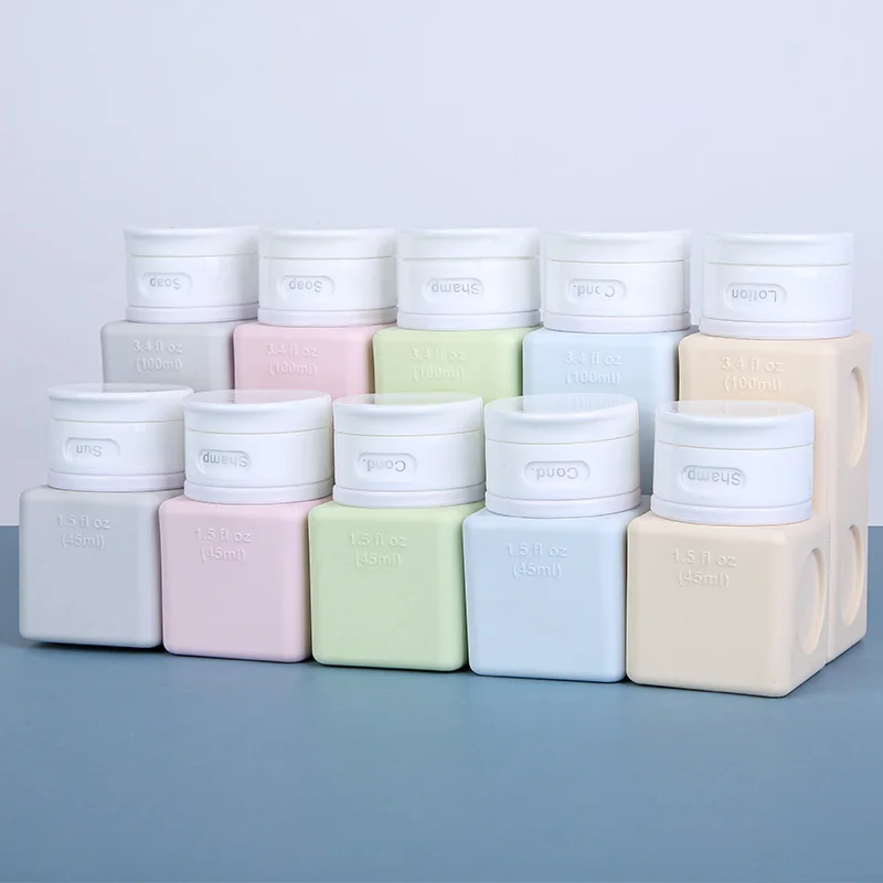 Cheap Price Clear Leak Proof Travel Portable Silicone Empty Bottles Travel Hand Wash Bottle Travel Set Silicone Mini Bottle