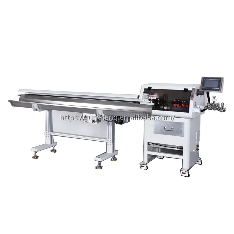 CS Automatic multicore sheathed wire cutting stripping machine with wire take up tool