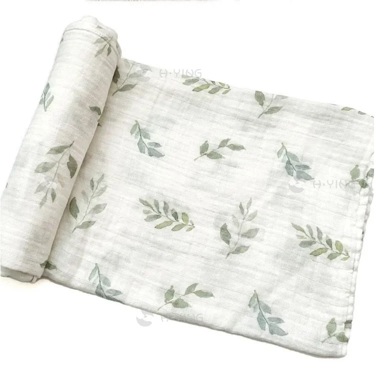 70/30  bamboo cotton  muslin  baby  blanket  swaddle bed linen