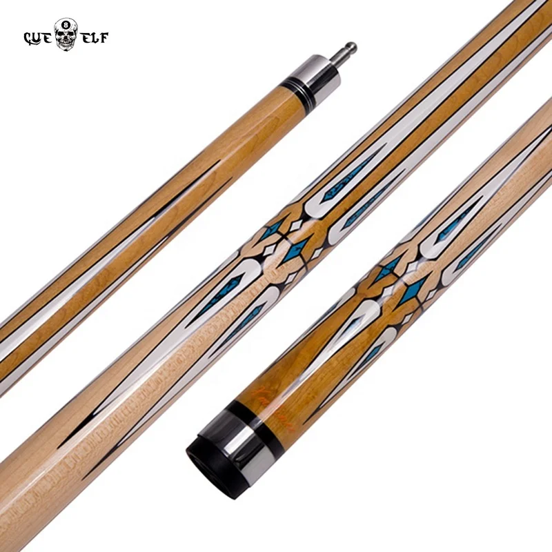 Wholesale billiard cue 12mm 3 piece maple or ash shaft option pool cue