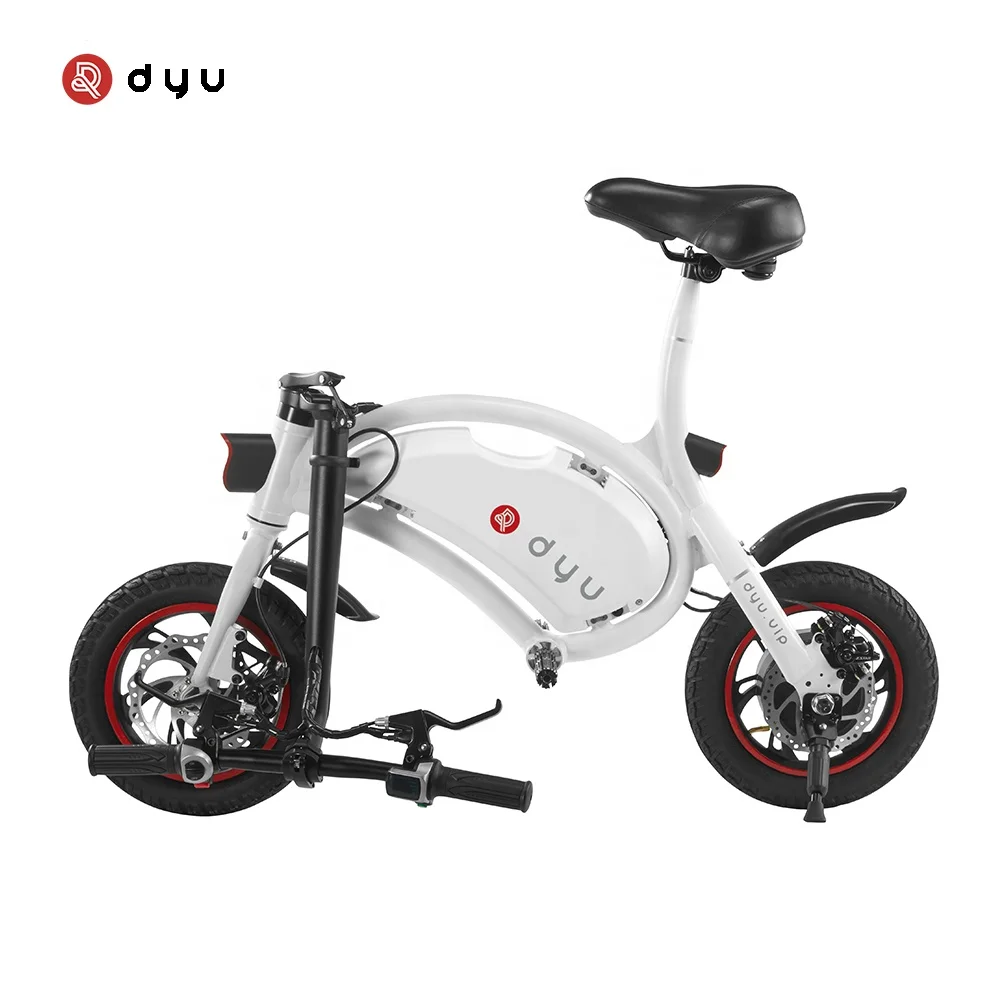 DYU D1 Ebike складной портативный самокат электрический скутер без педалей с управлением через приложение одним дисковым