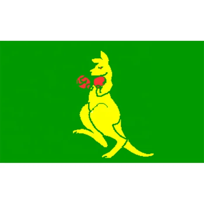 wholesale high-quality 3x5ft Australian National Symbol Boxing Kangaroo Flag