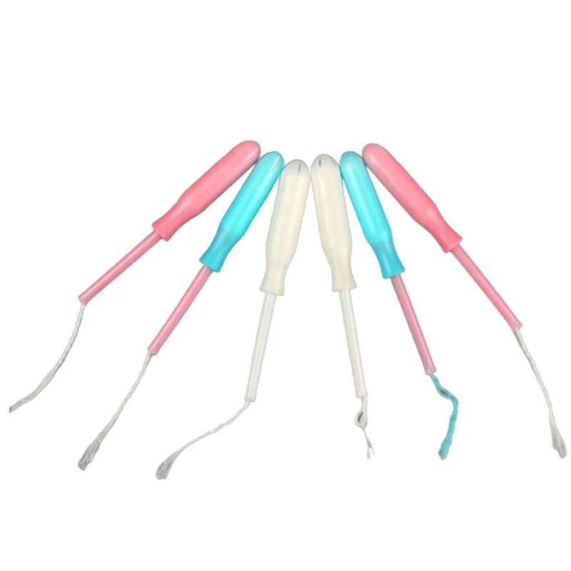 New arrivals organic personalized menstrual sanitary tampon encreur custom logo plastic applicator tampons