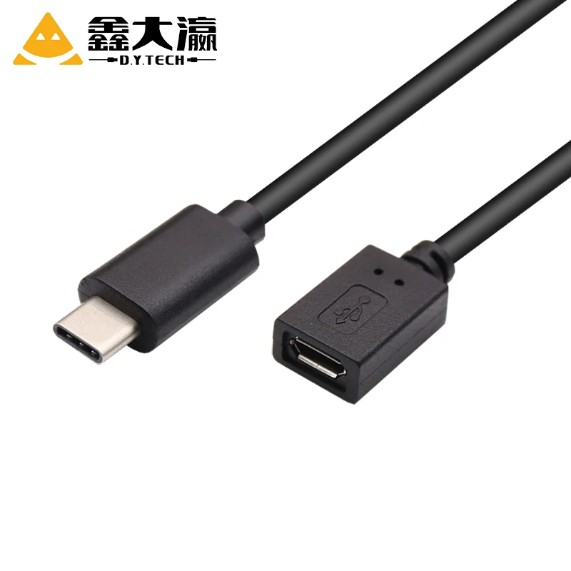 Otg USB a to TYPE_C Data Charging Line 0.2m Type C Cables Stock PVC Jacket Usb 2.0 Micro Usb Charger Cable 3A Fast Charging
