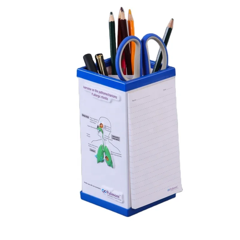 plastic 3D embossed pen holder medical promotional gifts