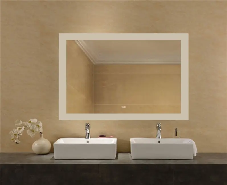 Led Backlit Bathroom Mirror With Digital Clock