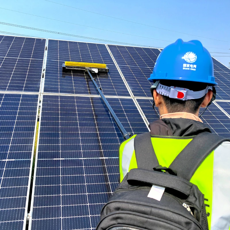 Brushless Motor Electric Roller Brush Solar Panel Cleaning Brush High Efficiency Solar Panel Wash Cleaning