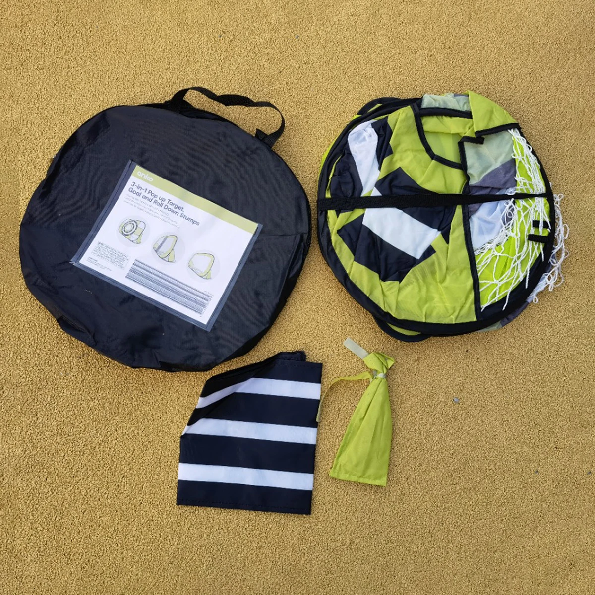 Folding Pop Up Soccer Goals Portable Soccer Nets with Carrying Bag Football Gates for Outdoor Training