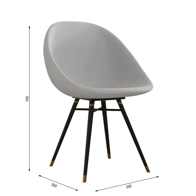 
Italy design classic modern ABS dining chairs for dining room 