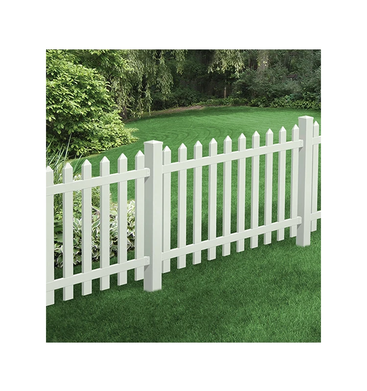 4 * 6 Feet High-Quality Factory Directly Price White Picket Fence Panels for Garden vinyl fence