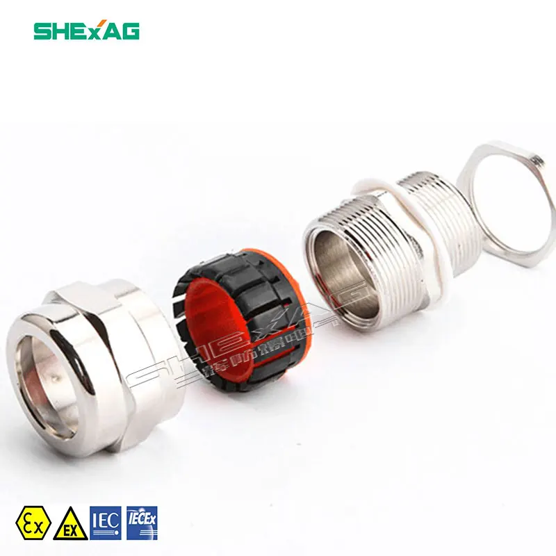 2020 Hot selling m20 metal brass cable gland m20s manufacturers