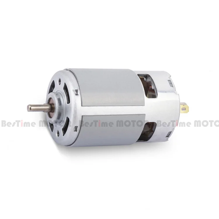 750 dc brushed motor with dual shaft for power tools