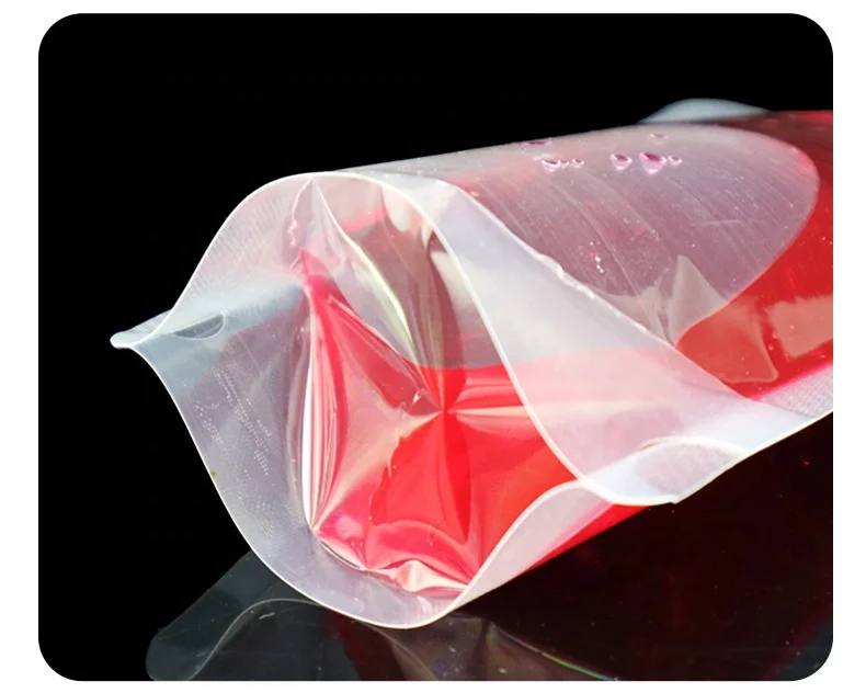 Funny DIY transparent plastic liquid beverage cold drink spout pouch packaging bag beverage pouch