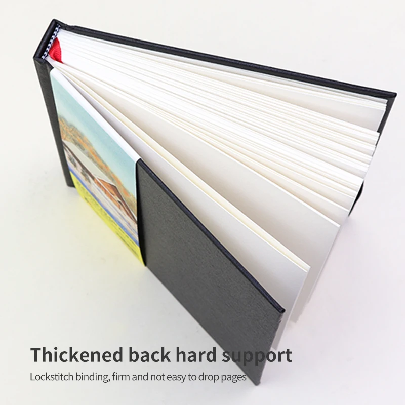 MIKAILAN 230g 34/44Sheets Square Watercolor Book Medium Coarse Grain Cotton Paper Sketchbook 14x14cm 21x21cm