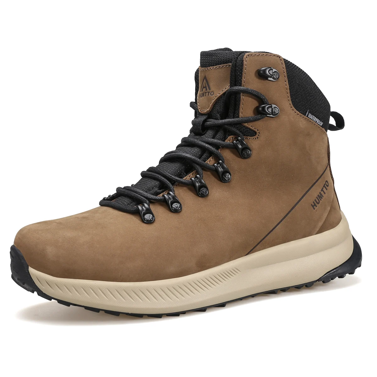 Humtto Outdoor Trekking Rock Climbing Sneaker Waterproof Boots Hiking Shoes High Quality Leather High Top Shoes