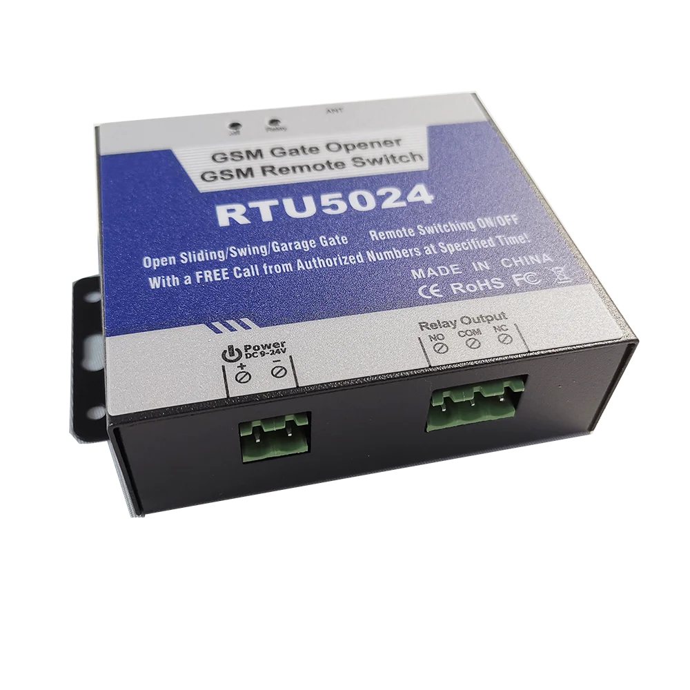 RTU5024 2G GSM Gate Opener Relay Switch Remote Control 4G Free Call Door Access Wireless Door Opener