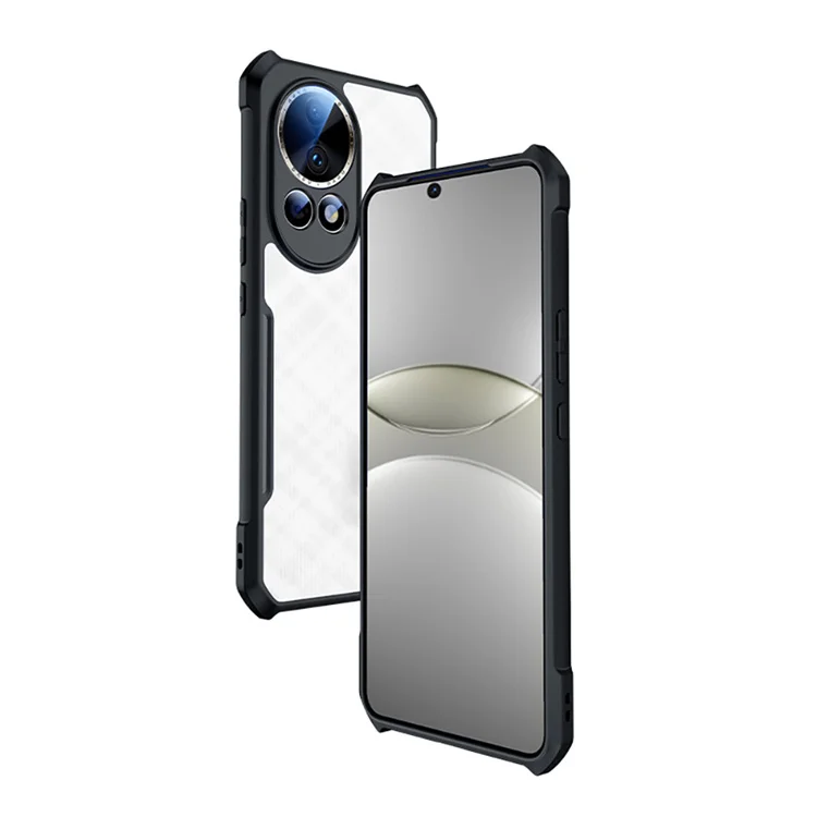 Высококачественный 4-угольный анти-осенний Черный ТПУ бампер прозрачный акриловый жесткий чехол для телефона Huawei Nova 13