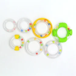 55mm Plastic Rattle Teether Rings for baby car