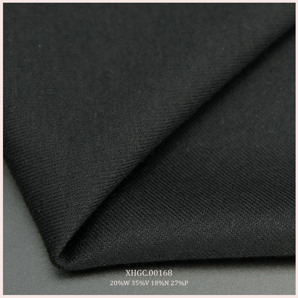 Natural Stretch Organic Sport Fabric Merino Wool Blend Knitted Fabric For Sportswear Sweater Sweatpants