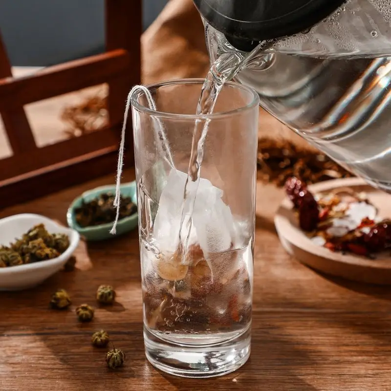 Hot Sell Transparent Empty Cornstarch Tea Bag