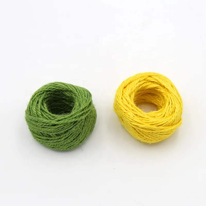 
High quality colored craft twisted cotton macrame rope cord twine string 