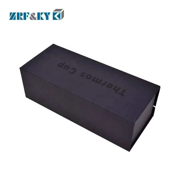 Custom Luxury Printed Black Cardboard Paper Tea Cup Gift Magnetic Closure Boxes