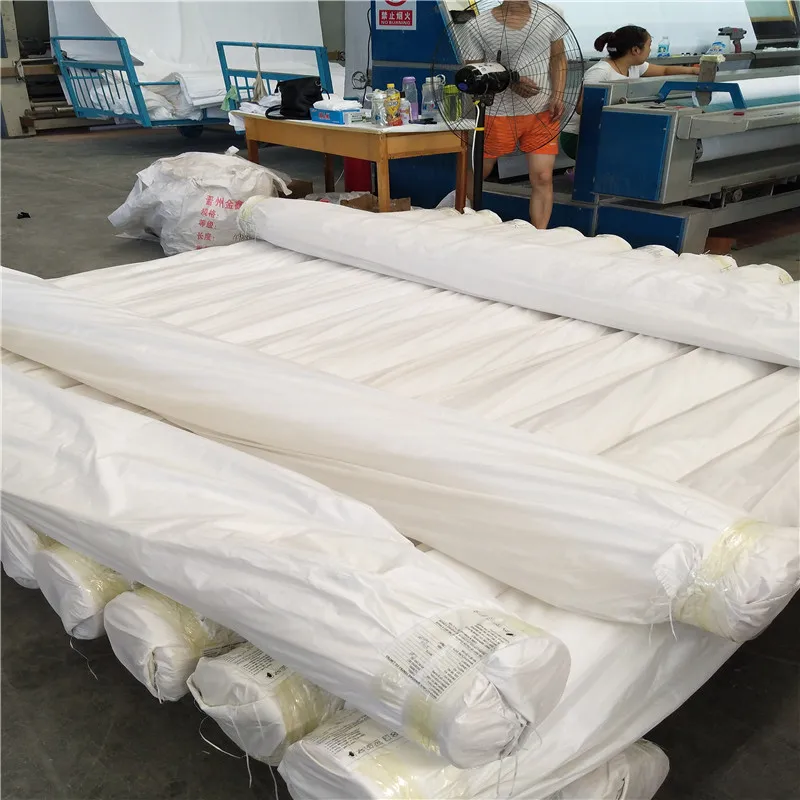 100%cotton 400TC white sateen high quality hotel bedding fabric in roll