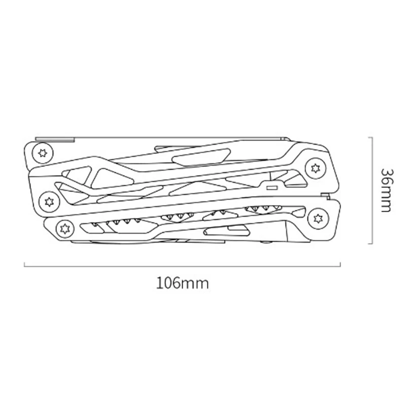  NEXTOOL Multi-function knife 10 IN 1 Portable Folding Knife Stainless Steel Opener Screwdriver