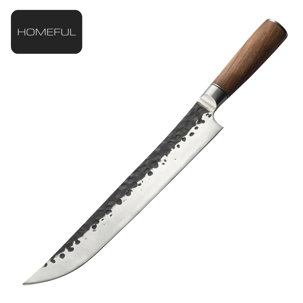 Forged kitchen knife hammered stainless steel outdoor fish deboning segmentation with double steel head Sashimi Knife