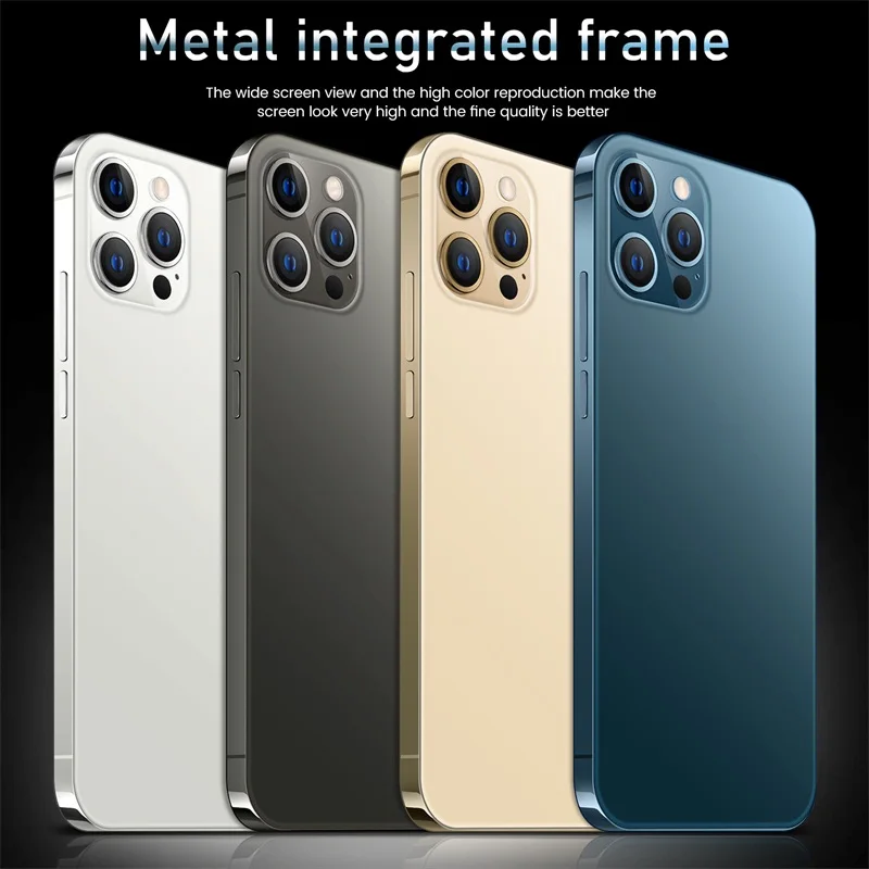 I12 pro max 6 7 дюйма высокой четкости с функцией распознавания лиц оригинальный смартфон 12 Гб + 512 Высокое разрешение Android мобильного