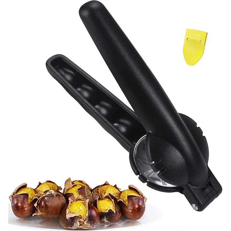 Nutcracker Chestnut Opener 304 Stainless Steel Chestnut Cutter Tool Chestnut Clip Macadamia Nut Knife Walnut Opener