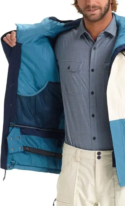 
OEM ski snow wear snowboard outdoor contrast skiing suit men snowmobile snow jacket 