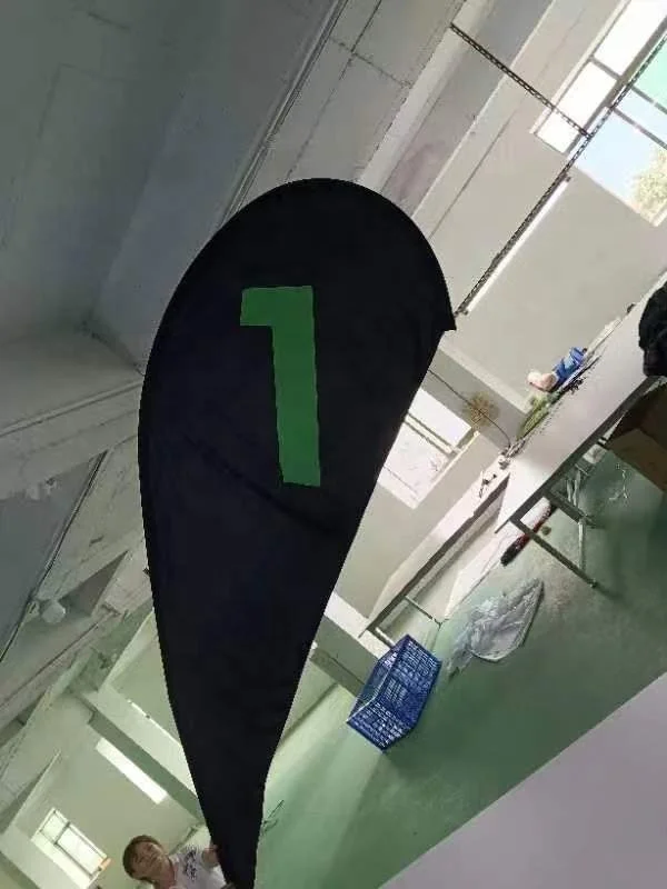 Custom Logo Print Feather Flag Promotional Advertising Teardrop Flag Banner Outdoor Custom Beach Feather Flag