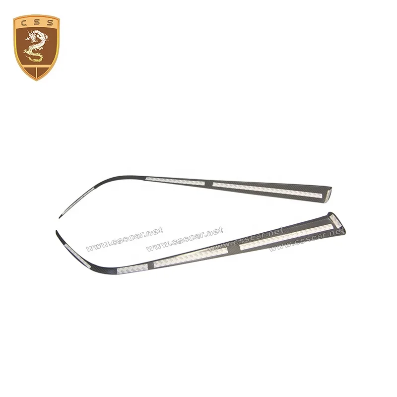 Сухой углерода дверные ручки Накладка для Mclen 2018 720s Купе автомобиля интерьера