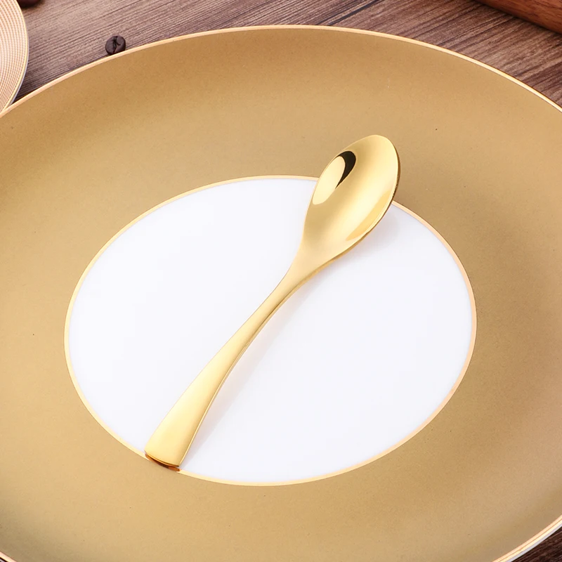 Cutlery Types of Hotel Restaurant Cutlery Set Stainless Steel Golden Kaya Dinner Knife Fork Spoon Cutlery Set