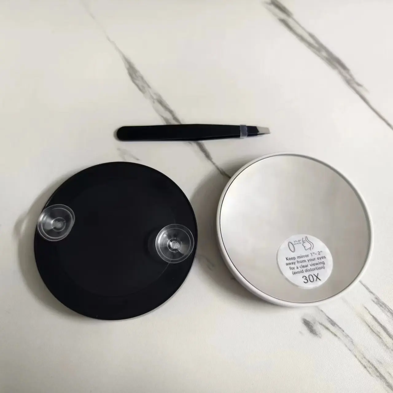 10X 20X 30X Magnification Mini Glass Makeup Portable Practical Suction Cup Magnifying Beauty Mirror