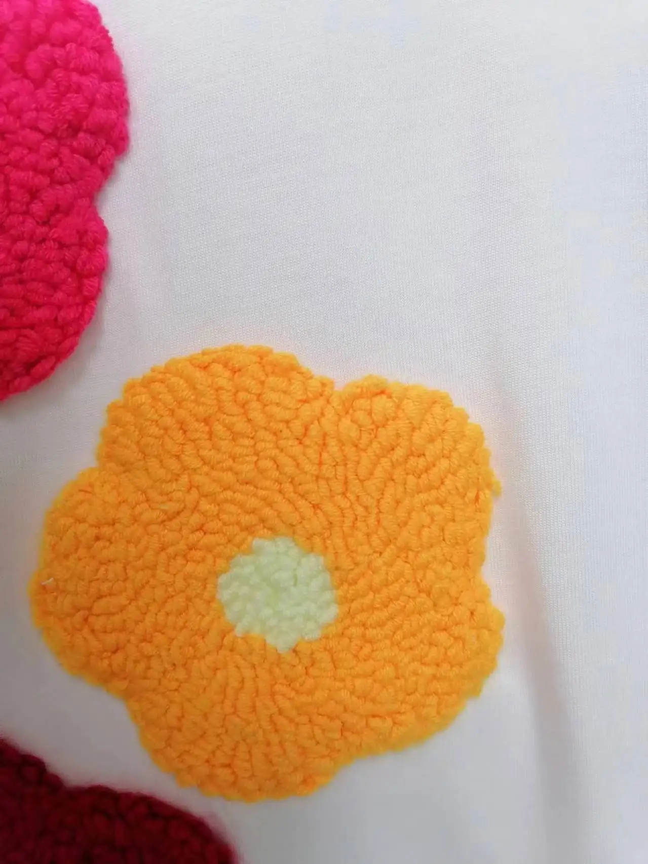 Cheap Cute Punch Needle Handmade Mug Rug Sofa Wine Custom Absorbent Coaster for coffer