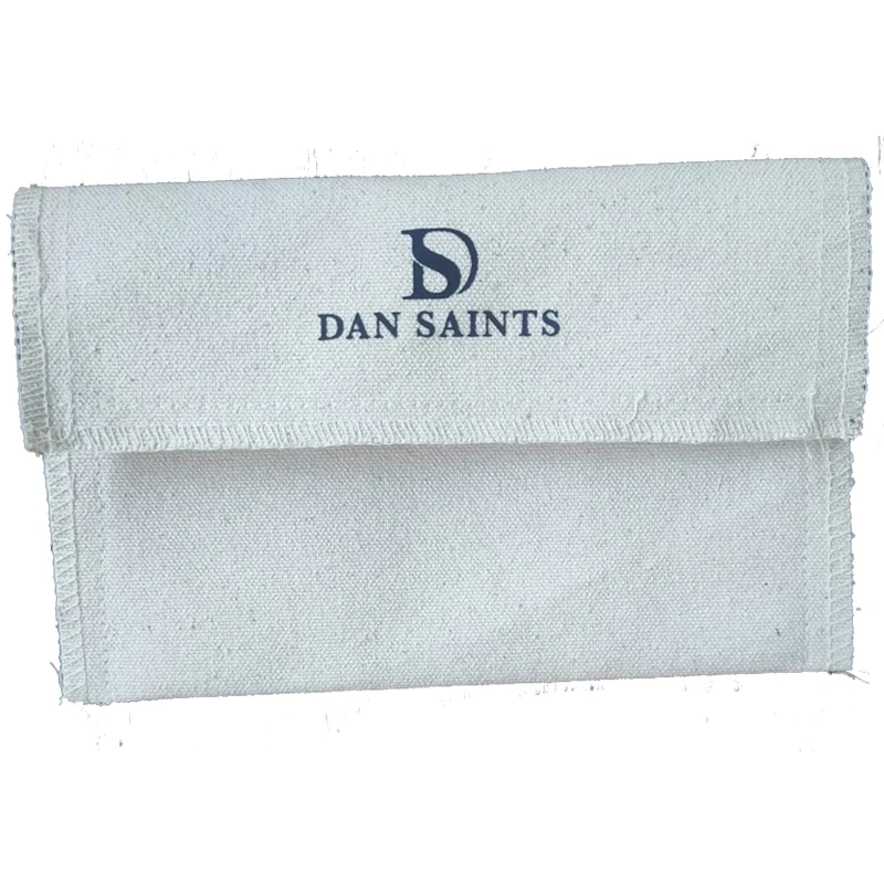 Soft twill cream white large flap envelope cotton dust bag, cotton pouch for cosmetic, clothes, handbags