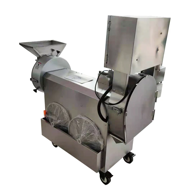 Easy To Operate Commercial Heavy Duty Large Chicken Cassava Mango Dicing Machine Roll Cutter Dice Paper Stainless Steel