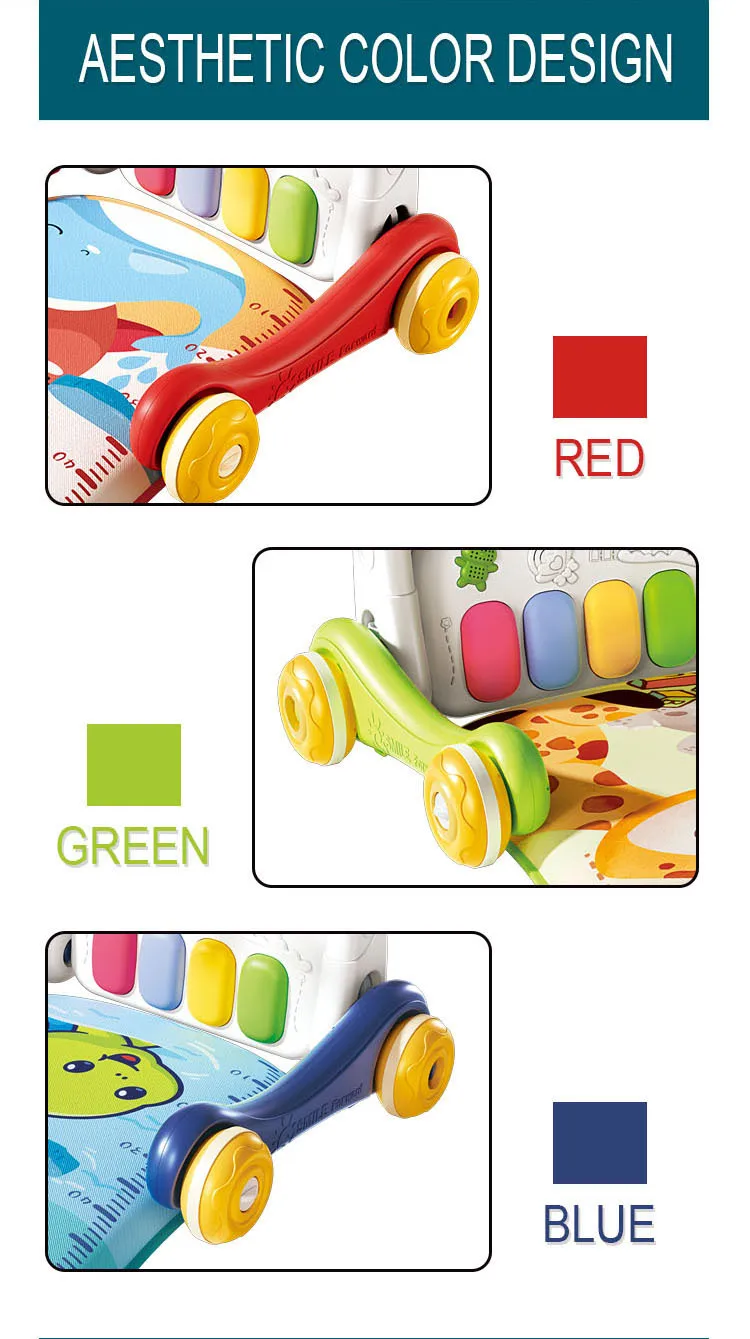 BGL Baby Gym Play Mat Musical Piano Baby Activity Center with Learning Sensory Toys baby Tummy Time Mat