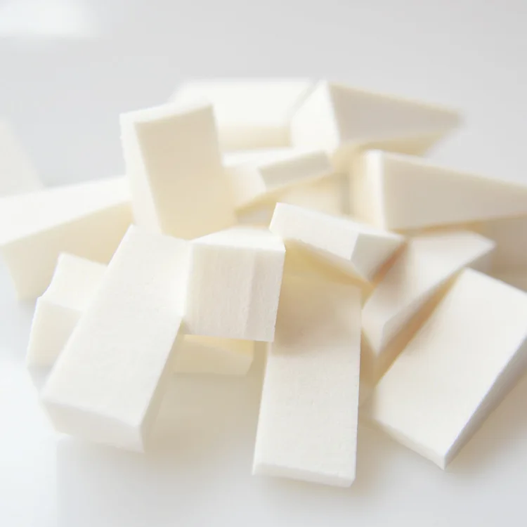 White latex sponge Foam cosmetic wedges Nail Art Soft Sponge Polish Transfer DIY Manicure Tool triangle wedge makeup sponge
