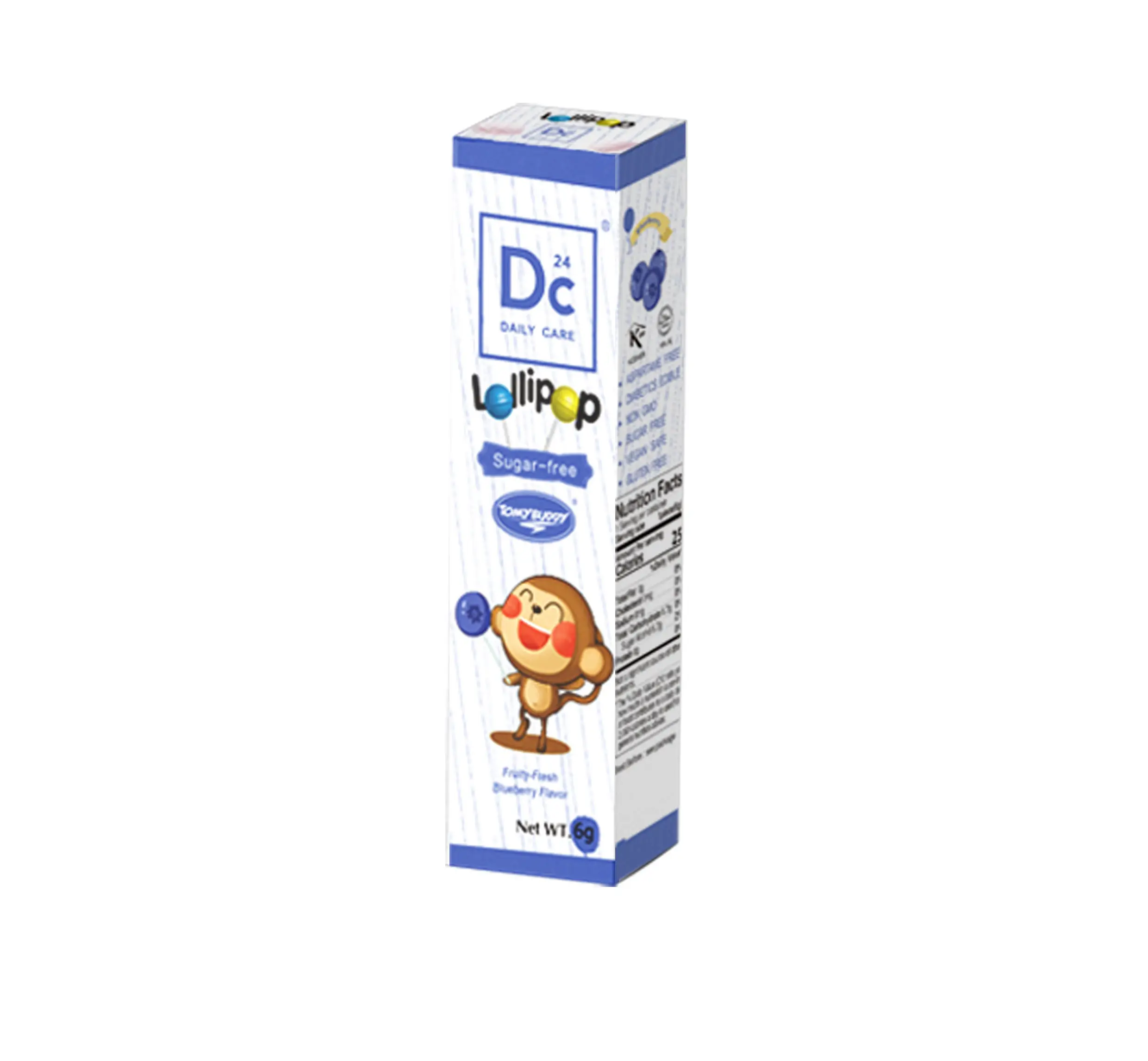 Hot Selling Xylitol and Isomalt As Sweeteners Natural Dry Power Fruit Cheap Sugar Free Compressed Lollipop