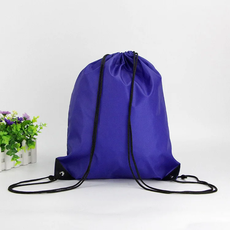  Promotional fashion reusable eco-friendly drawstring polyester shoe bag for