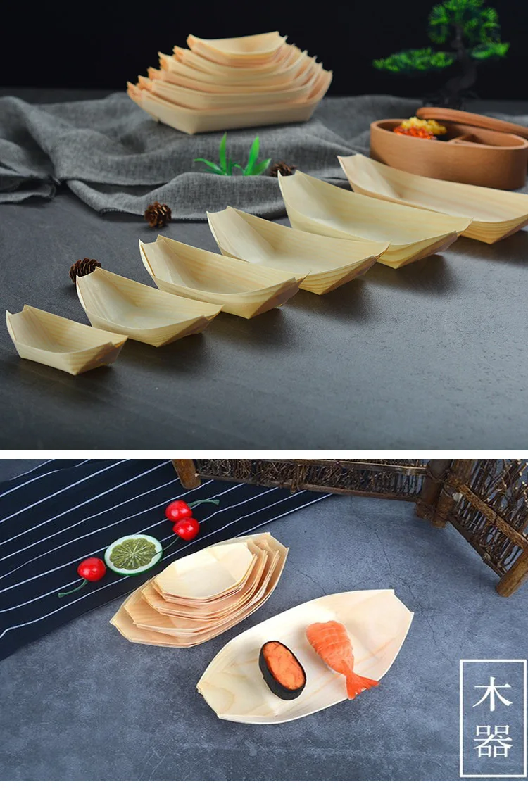Food Container Sushi Boat Serving Tray