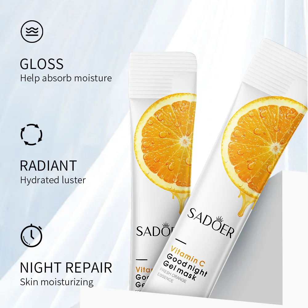 BIOAQUA SADOER Skin Care Anti Aging Collagen Good Night  Gel Facial Mask Whitening Hydrating Sleeping Face Mask
