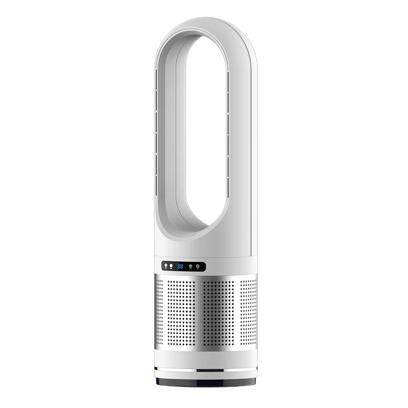 2024 Newest Design Cool Fan Bladeless Electric Fan Leafless Floor Air Cooler Tower Fan With Air Purification