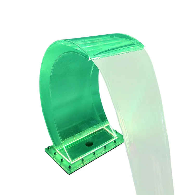 Free Standing Pond Fountain Outdoor Garden Ornament Acrylic Water Fall For Swimming Pool